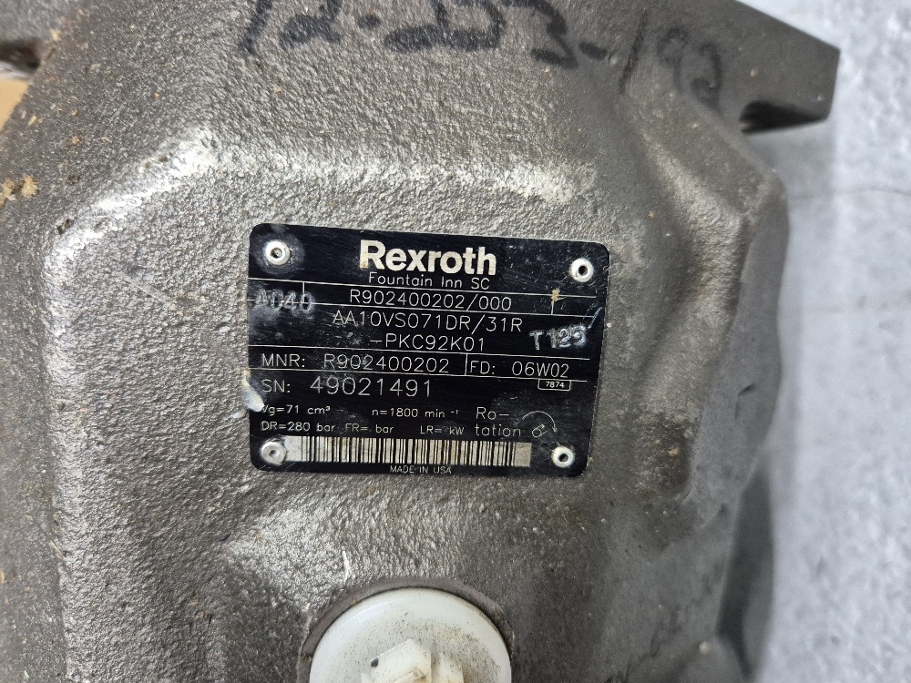 AA10VSO71 DR/31R/PKC92K01 plunjerpomp Rexroth