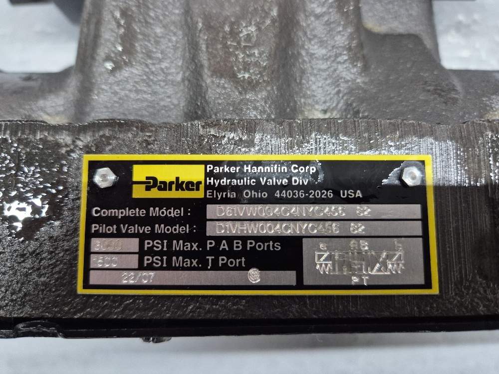 D61VW004C4NYC456-82 NG25 4/3 ventiel Parker