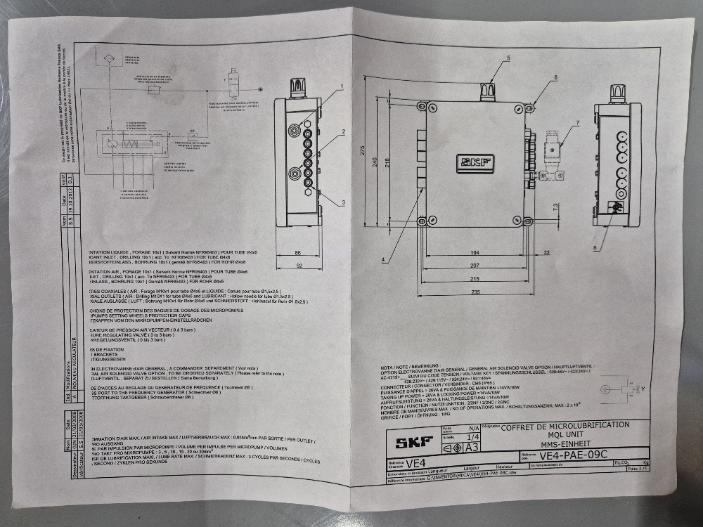 VE4-PAE-09C smeersysteem SKF / Vögel