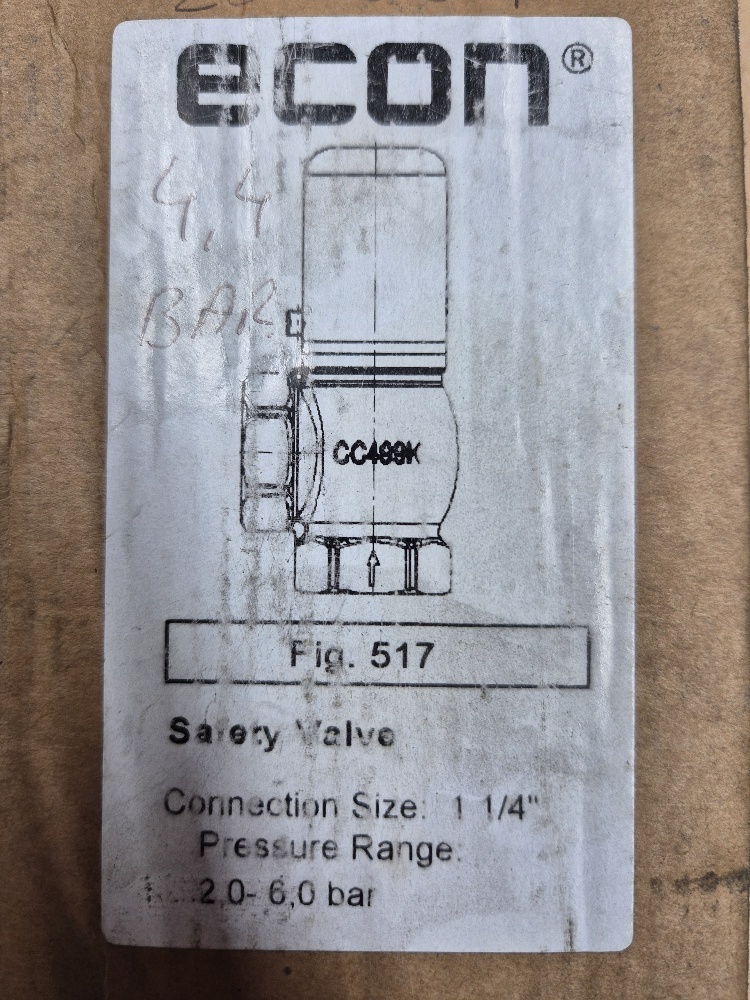 0036-SV15-2056 Overstortventiel 2-6bar 1.1/4" Econosto