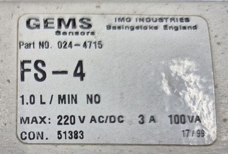FS-4 Flowmeter GEMS