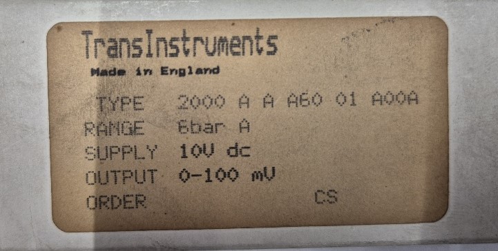 2000 A A A60 01 A00A Druk transmitter TransInstruments