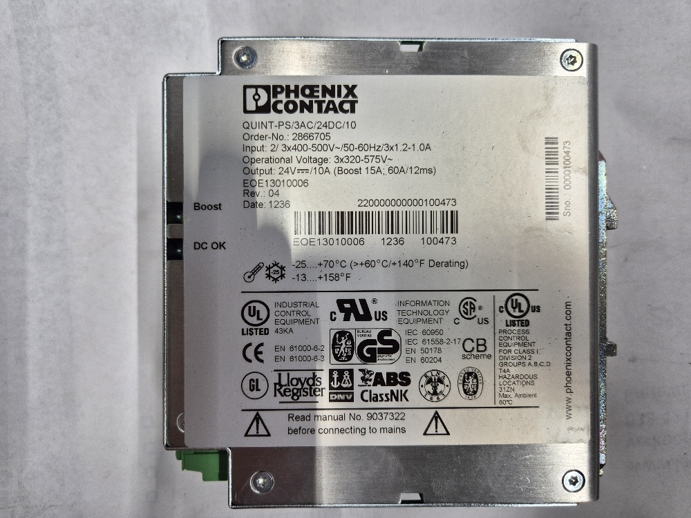 Quint-PS/3AC/24DC/3 Omvormer Phoenix Contact