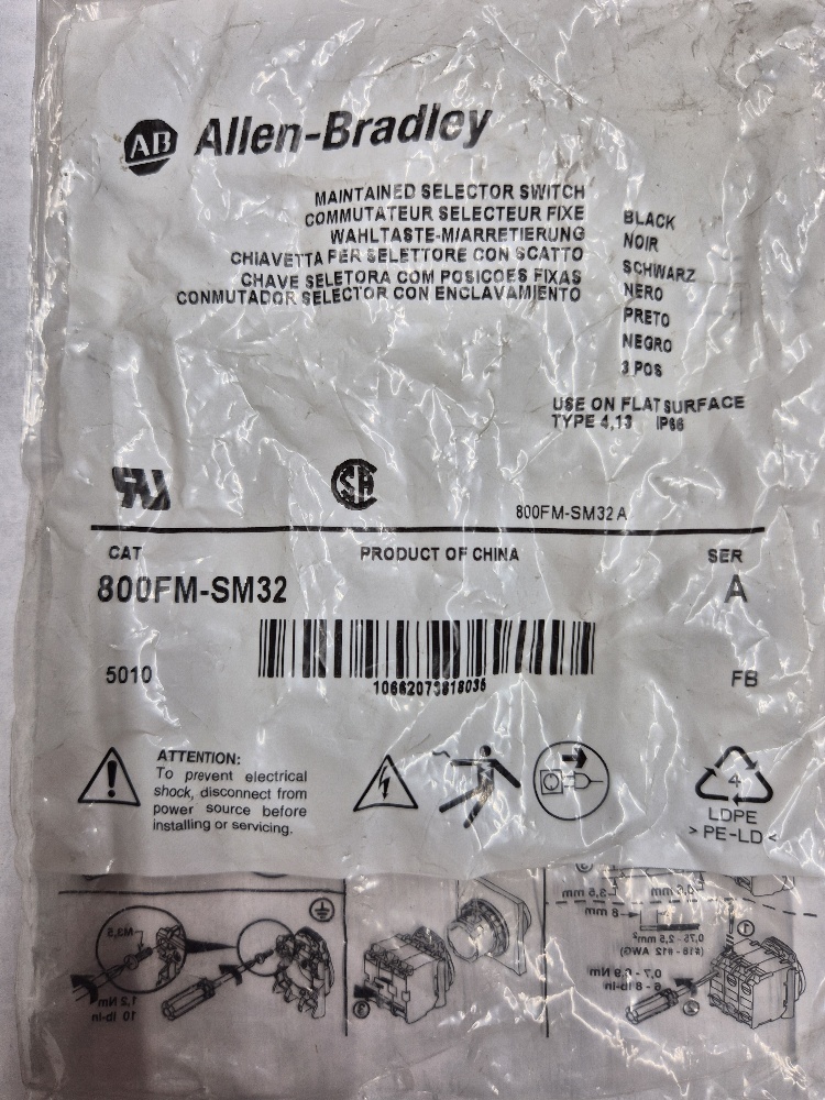 800FM-SM32 schakelaar 3-pos Allen-Bradley