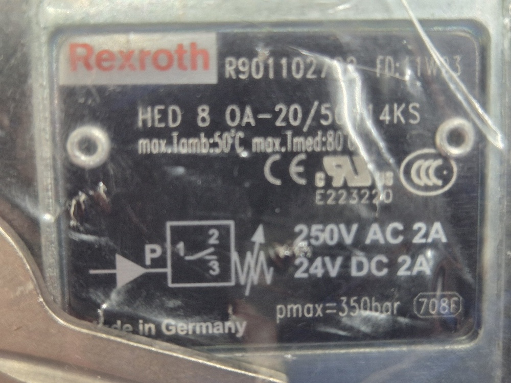 HED 8 OA-20/50K14KS Drukschakelaar 0-50 Rexroth