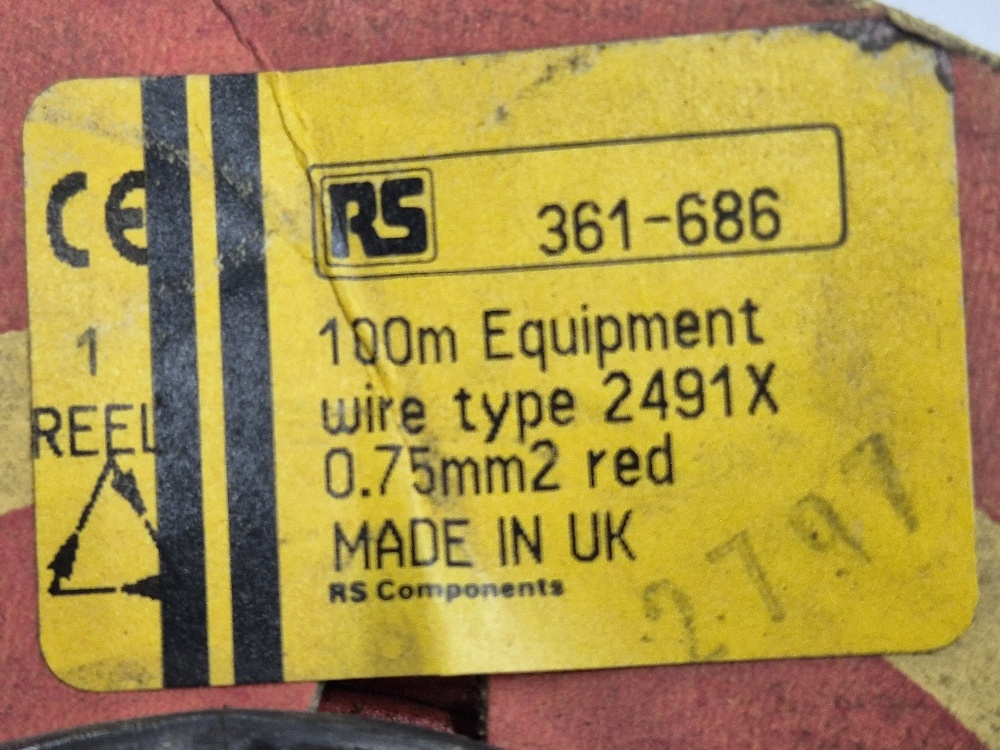 2491X 0,75mm² Rol 100mtr Kabel RS