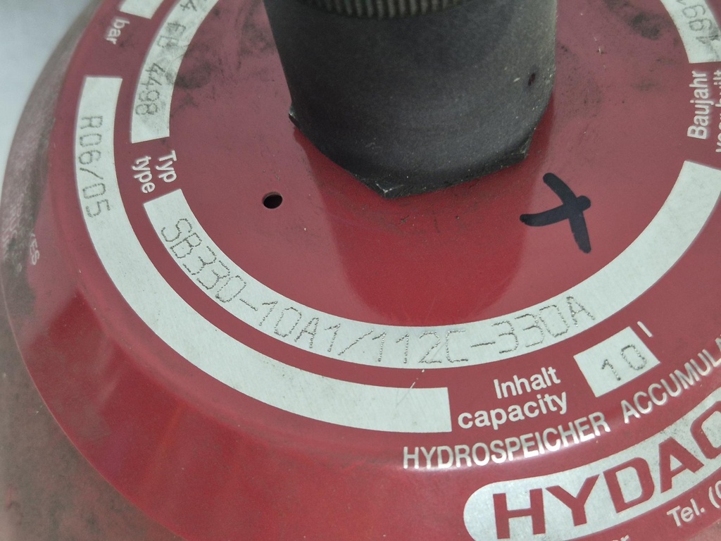 SB330-10A1/112U-330S110 Accumulator 10ltr Hydac