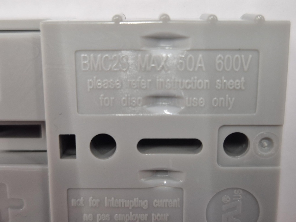 BMC2S 50 (50A-Grijs) Batterijstekker duo klein K.S. Terminals