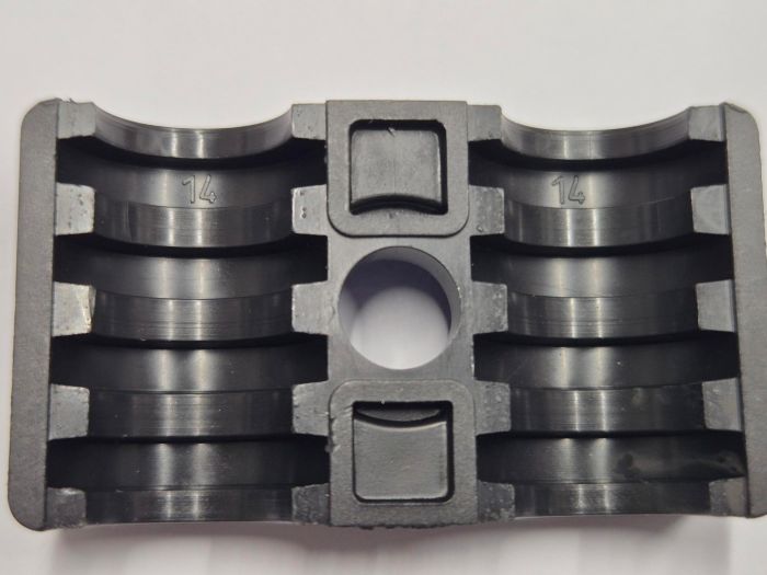 HRZ-2-KP-14-14-PP Set beugelhelften (dubbel) Hydac