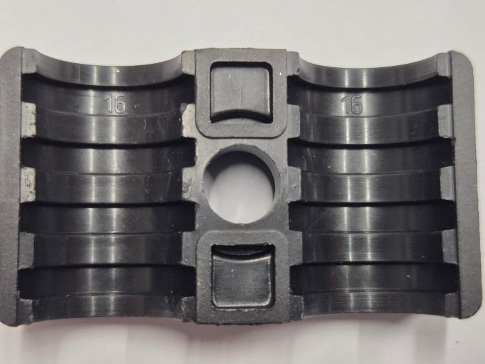 HRZ-2-KP-16-16-PP Set beugelhelften (dubbel) Hydac