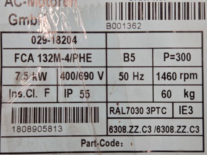 FCA 132M-4/PHE Motor AC-Motoren GmbH