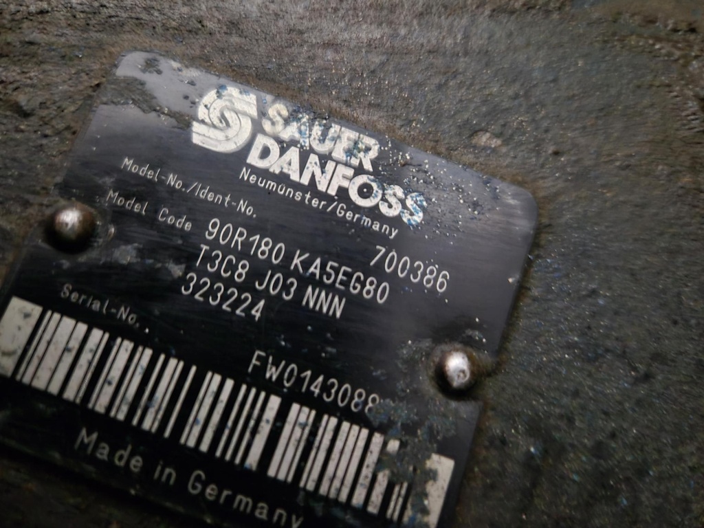 90R180 KA5EG80 T3C8 J03 NNN 323224 plunjerpomp Sauer-Danfoss Used