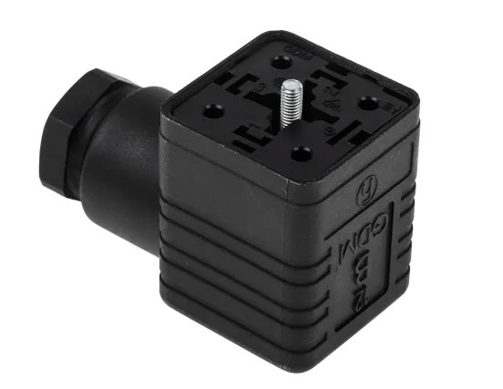 GDM 2+PE DIN43650 Stekker Zwart B Hirschmann