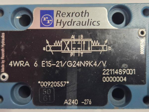 4WRA6E15-21/G24N9K4/V NG6 Proportioneel ventiel Rexroth