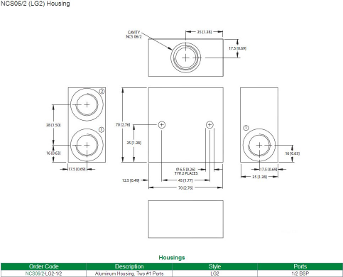NCS06/2-LG2-1/2" Manifold Comatrol