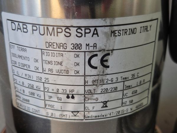 300-M-A Drenag dompelpomp DAB