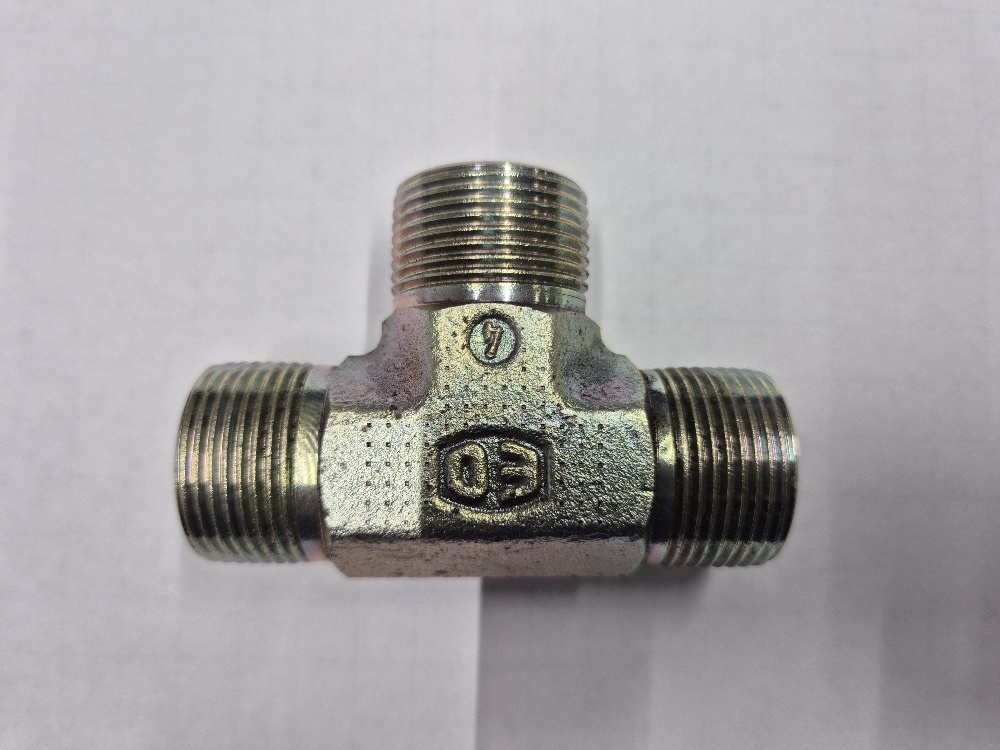 X-T 16S Union tee - 16S cone end, body only, galvanized steel