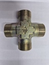 X-K 16S  Union cross - 16S cone end, body only, galvanized steel