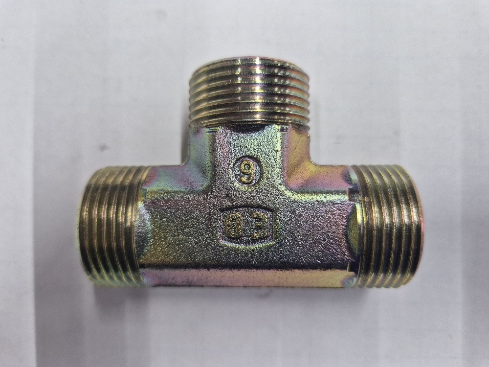 X-T 20S  Union tee - 20S cone end, body only, galvanized steel