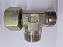 X-ELV 30S Swivel nut run tee - 30S swivel x 30S cone end, body only, galvanized steel