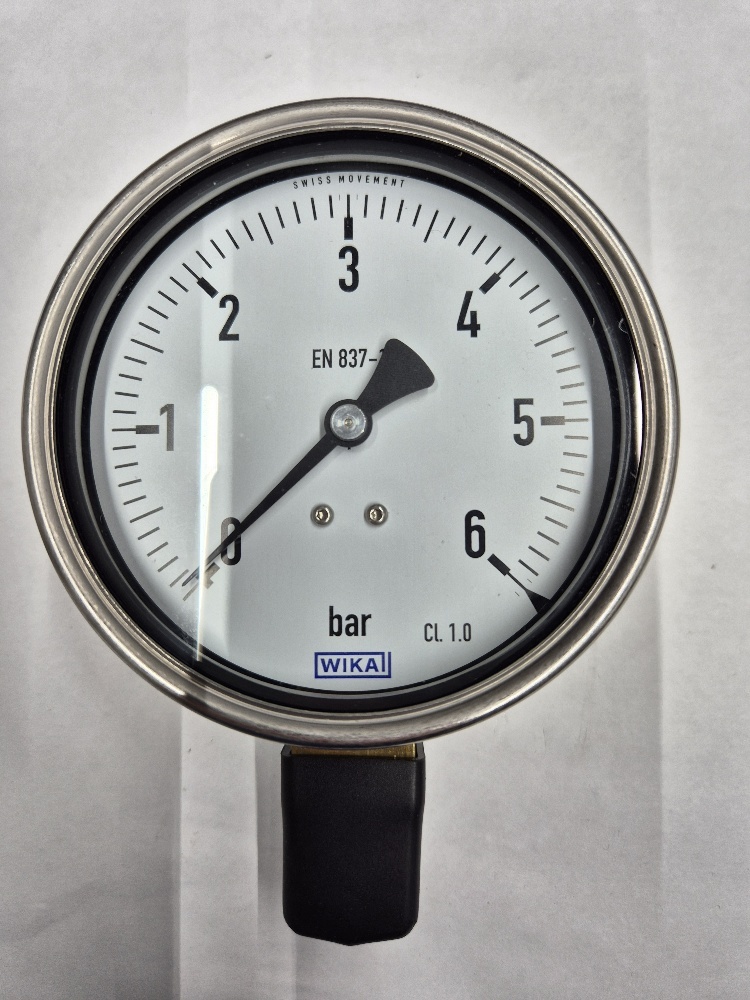 0-6bar Manometer Ø100mm OA 1/2" 212.20.100 Wika