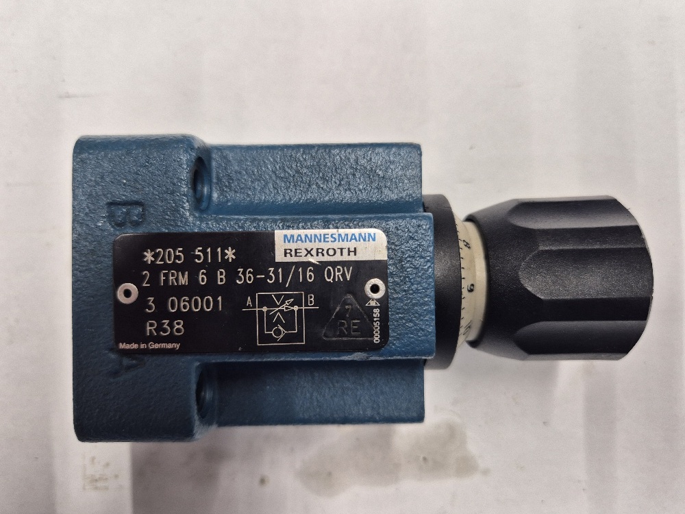 2FRM6 B36-31/16 QRV 2-way pressure compensated flowcontrol valve Rexroth