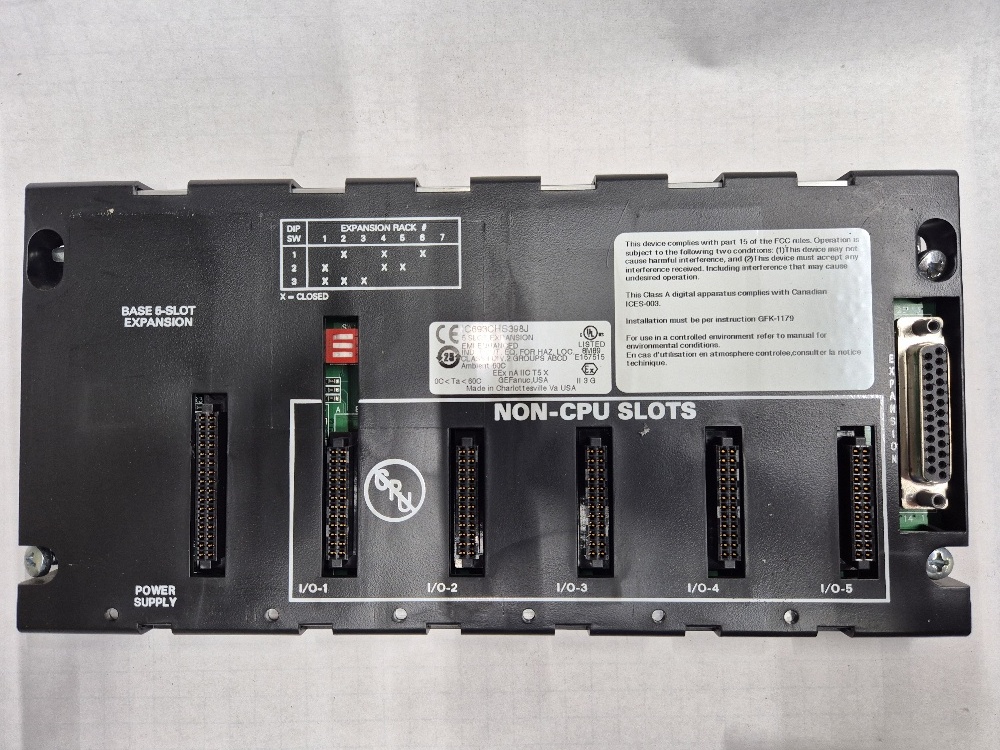 IC693CHS398J Base 5-Slot Expansion GEFanuc Used