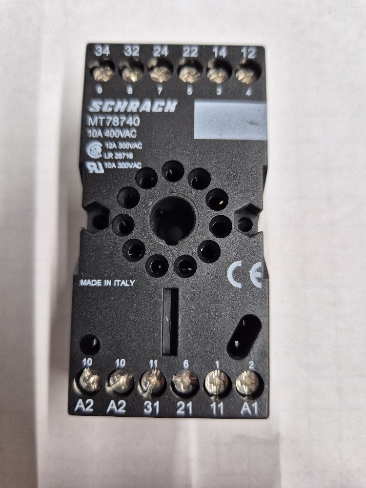 MT78740 relay socket Schrack