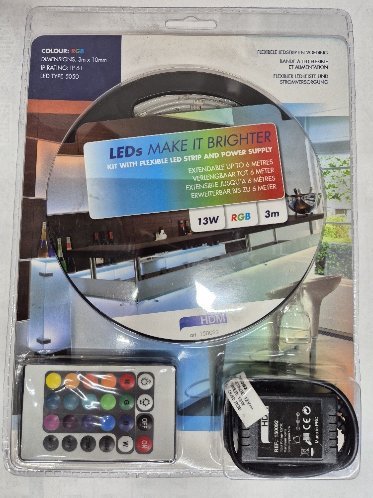 RGB 5050 Ledstrip 13W 3mtr HDM