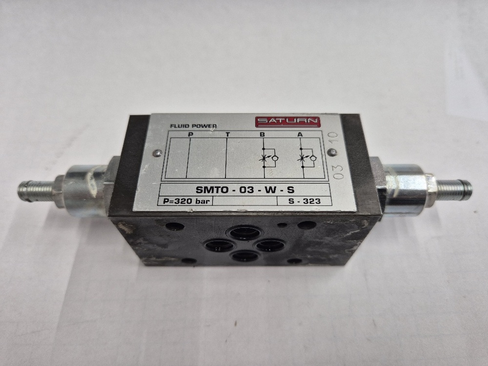 SMTO-03-W-S Cetop03 Throttle/checkvalve in A+B Sandwich Saturn Used