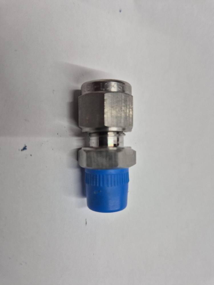 768L SS 6 MMX 1/8 rechte inschroefkoppeling Ham-Let