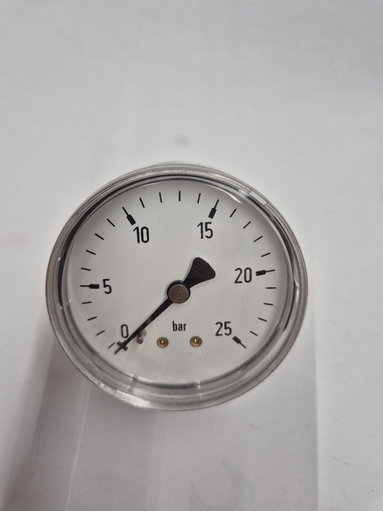 0-25bar Manometer Ø63mm AA 1/4"