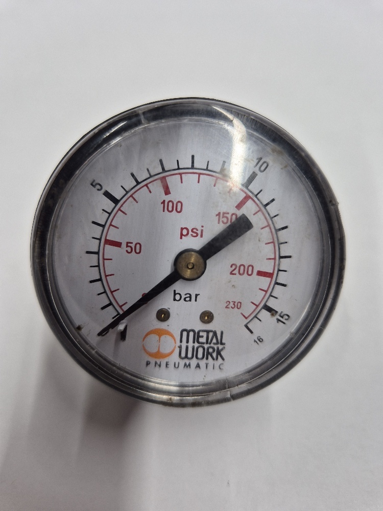0-16bar Manometer Ø50mm AA 1/8" Metalwork Used