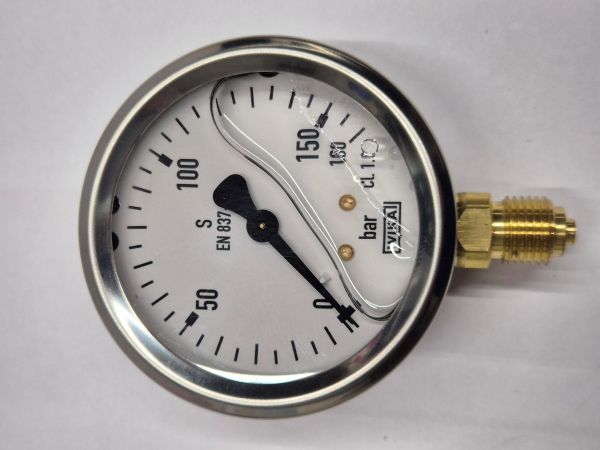0-160bar Pressure Gauge Ø63mm OA 1/4" Wika