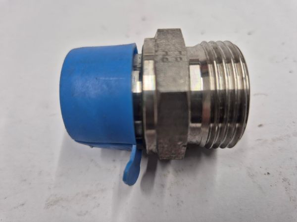 RVS X-GE 22 LR 3/4"WD Rechte inschroefkoppeling PH