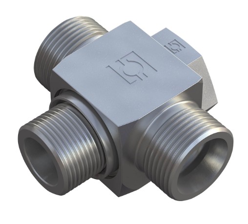 X-STV-O 6 LM 10x1 WD Banjo Tee Size / Type: 06L M10x1, Retaining Ring with Captive Seal only Fitting Body Steel, Zinc/Nickel-Plated Stauff