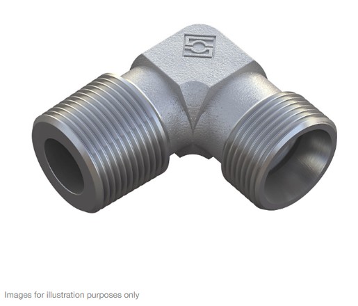 X-WE 20 SR 3/4"K Male stud elbow - 20S cone end x 3/4 male short BSP taper thread, body only