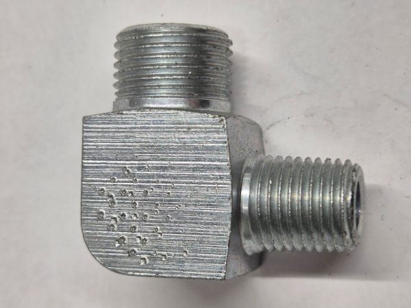 X-WE 10 SR 1/4"K Male stud elbow - 10S cone end x 1/4 male short BSP taper thread, body only EMB