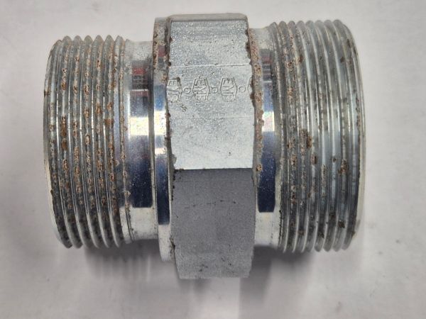 X-GE 38SR 1.1/2"  Male stud connector - 38S cone end x 1.1/2"BSPP male thread, body only, galvanized steel EMB