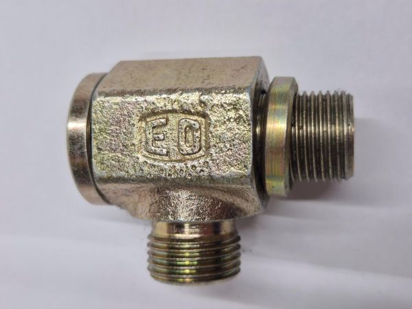 X-DSW 10SR 3/8" banjo Elbow Coupling full flow EO
