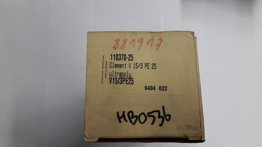 [500013] V 15/3 PE-25 Filterelement Ultrafilter