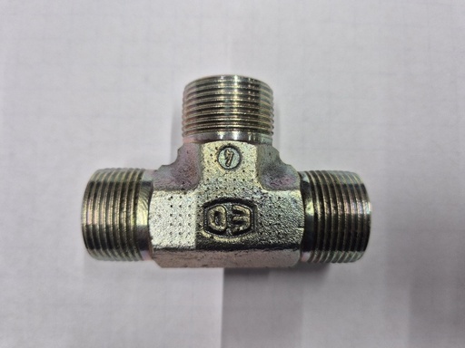 [500176] X-T 16S Union tee - 16S cone end, body only, galvanized steel