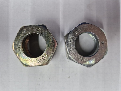 [500182] M 20S  Nut - 24° cone end 20S, galvanized steel