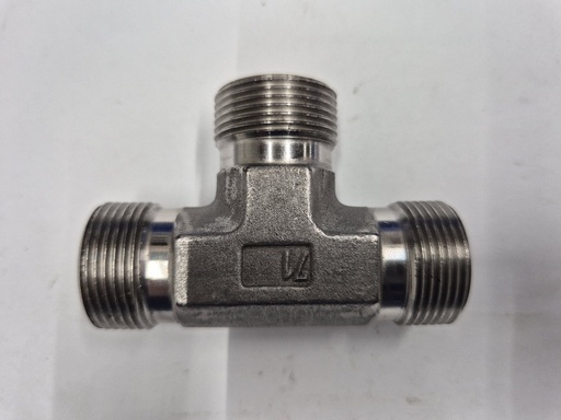 [500185] RVS X-T 16S Union tee - 16S cone end, body only, stainless steel