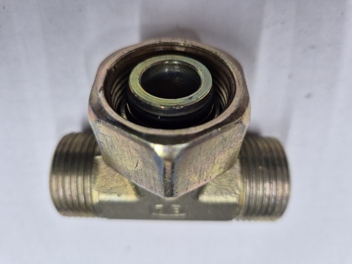 [500191] X-ET-O 20S  Swivel nut branch tee - 20S DKO swivel x 20S cone end, body only, galvanized steel