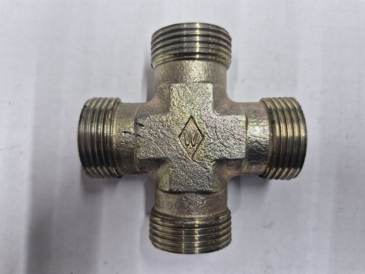 [500202] X-K 20S Union cross - 20S cone end, body only, galvanized steel