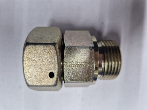 [500206] PS-O 25SR Swivel connector - 25S DKO swivel x 1 BSPP male thread with ED seal, galvanized steel
