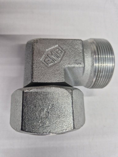 [500223] X-EWV 38S Swivel nut elbow - 38S swivel x 38S cone end, body only, galvanized steel