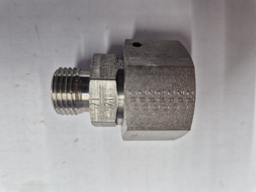 [500243] RVS X-RS-O 16/8 Tube end reducer - 16S DKO swivel x 08S cone end, body only, stainless steel