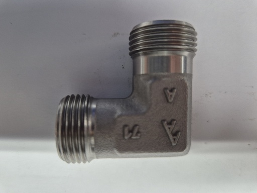 [500250] RVS X-W 12S Union elbow - 12S cone end, body only, stainless steel